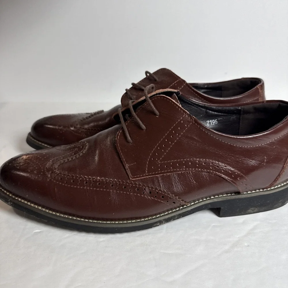 Men's dress shoe dark brown size 45 or‎ 11 1/2